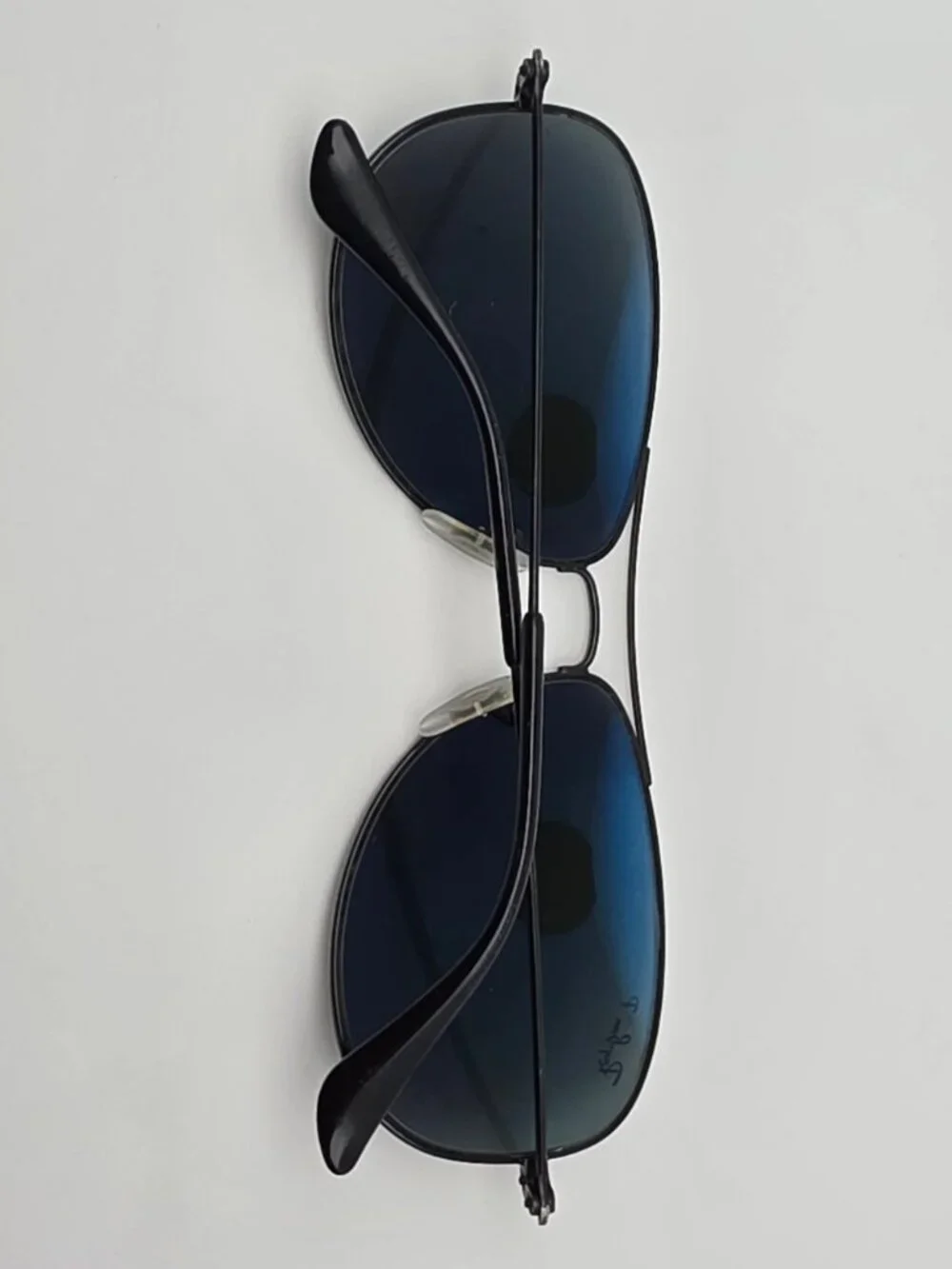 Ray-Ban RB3362 002 Cockpit Black Frame Polarized Green Lens Aviator Sunglasses